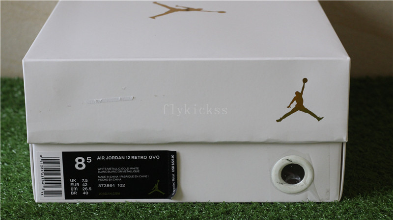 Air Jordan 12 White OVO New